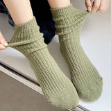 Warm And Cute Polka Dot Home Sleeping Socks_Cwms1057