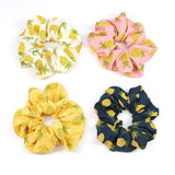 SWEET PINEAPPLE PRINT ELASTIC HAIR TIE_CWAHA1016