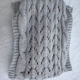 Cwasc1793_Twisted Hollow Long Sleeve Shawl Collar Scarf