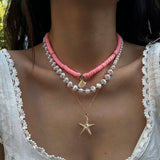 NEW BEACH STYLE OCEAN SHELL BEADED NECKLACE_CWMM3145