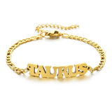 NEW STAINLESS STEEL ZODIAC PENDANT BRACELET_CWMM2716