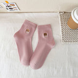 CARTOON MAILLARD LETTER STRIPED SOCKS_CWMS0959