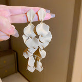 RETRO WATER DROP GEOMETRIC SIMPLE EARRINGS_CWAJE2324