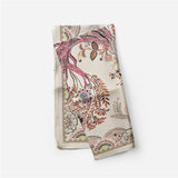BOHO TREE PRINT SILK SCARF LUXURIOUS NECK WRAP_CWASC0644