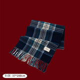 Cwasc2723_Christmas Plaid Atmosphere Warm Scarf
