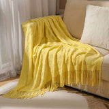 SOFT WARM AND COMFORTABLE TASSEL SOFA BLANKET_CWMM0215