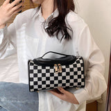 NEW CHECKERBOARD LARGE CAPACITY COSMETIC BAG_CWAB4491