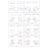 HOLOGRAPHIC EYELINER TATTOO STICKERS FOR RAVES_CWMM8249