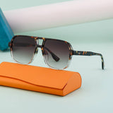 DOUBLE BRIDGE LARGE FRAME DRIVING SUNGLASSES_CWASG0614