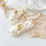 3D FLOWER BIRTHDAY DOG OPEN TOE HOME SLIPPERS_CWMM2972