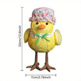 EASTER COUPLE LIGHTED YELLOW HOODED BIRD ORNAMENTS_CWMM3485