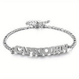 NEW STAINLESS STEEL ZODIAC PENDANT BRACELET_CWMM2716
