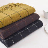 DOUBLE SIDED PLAID SCARF FOR WOMEN WINTER CHIC_CWASC0401