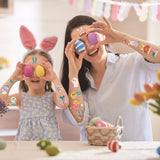 EASTER TATTOOS FOR KIDS BUNNY EGG STICKERS_CWMM8240