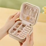 Velvet Double Layer Portable Jewelry Storage Box