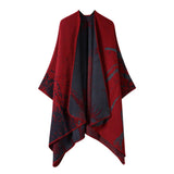 PLAIN ALL MATCH SHAWL KNITTED CAPE SCARF_CWASC2181
