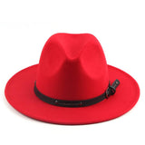 Solid English Woolen Flat Jazz Top Hat