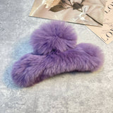 REX RABBIT FUR CLAWS ELEGANT MIXED COLOR CLIPS_CWASC1591