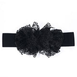 OVERSIZED TULLE FLOWER ELASTIC BELT FOR WOMEN_CWMM6423