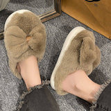 Women Winter Bow Fluffy Slippers_Cwshs0377