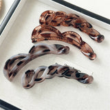 Bow Banana Hair Clip Elegant Ponytail Holder_Cwaha07559