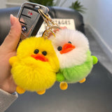 CUTE LITTLE YELLOW DUCK CAR KEYCHAIN BAG PENDANT_CWMM2505