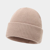 Vintage Knit Dome Skull Cap Warm Short Beanie Hat_Cwah04690