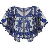 SEQUIN LACE EVENING SHAWL PARTY FORMAL WRAP_CWMM8953