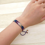 BOHEMIAN BEADED RICE BEAD BRAIDED BRACELET_CWMM3872