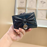 Cute Bow Heart Trifold Wallet With Coin Pouch_Cwab06215