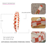 Wavy Acetate Check Headband Hairpin