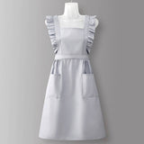 HOUNDSTOOTH SOLID COLOR WATERPROOF WORK APRON_CWMM6792