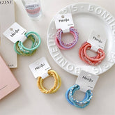 CANDY COLOR HAIR TIES 5 PIECE SET_CWAHA1133