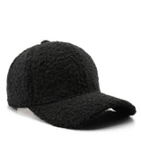 Winter Solid Color Fleece Baseball Hat For Women Cwah2821