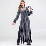 HALLOWEEN HORROR GHOST BRIDE ZOMBIE COSTUME_CWMM1530