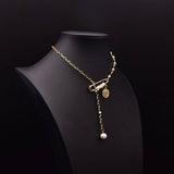 NEW VINTAGE NATURAL PEARL NECKLACE FOR WOMEN_CWAJE3839