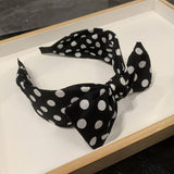 FRENCH STYLE BIG BOW DOT SIMPLE HEADBAND_CWAHA2558