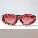 PERSONALIZED METAL CHAIN DIAMOND SMALL SUNGLASSES_CWASG0793