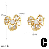 FASHIONABLE ZIRCON INLAID BEE EARRINGS_CWAJE0996