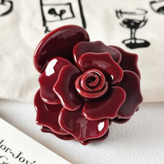 Rose Acetate Hair Clip - Sweet And Elegant_Cwaha07192