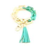 COLORFUL ACRYLIC BRACELET KEYCHAIN RESIN HAND STRAP_CWAB5020