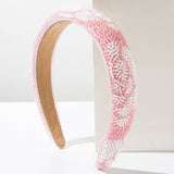 HAND SEWN RICE BEAD FLOWER HEADBAND_CWAHA1977