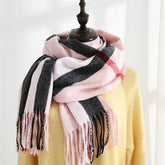 SWEET STRIPE WINTER SCARF SOFT MID LENGTH WRAP_CWASC0206