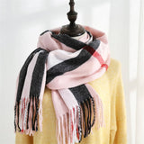 SWEET STRIPE WINTER SCARF SOFT MID LENGTH WRAP_CWASC0206