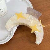 STAR MOON RHINESTONE HAIR CLAW ACETATE CLIP_CWAHA5821
