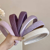 Wide-Rimmed Small Purple Headband