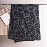 ROSE PRINT SHAWL SCARF SOFT WARM ELEGANT WRAP_CWASC0408