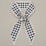 FLORAL LETTER RIBBON SCARF FOR HAIR AND BAG_CWASC0097