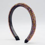 MONOCHROME RHINESTONE DECOR HAIR HOOP_CWAHA0357