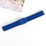 SOLID WOVEN BUCKLELESS ELASTIC WAISTBAND_CWABE0674